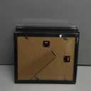 Egofine 8x10 Picture Frames Set of 4, Made of Solid Wood Covered by Plexiglass 4x6 and 5x7 with Mat or 8x10 without Mat, for Table Top Display and Wall Mounting Photo Frame Black