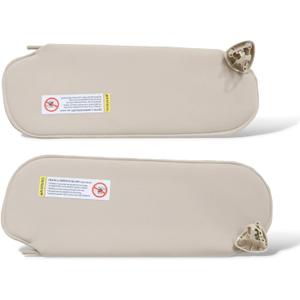 Beige Sun Visor Drivers&Passenger Compatible with Express/Savana 1500 2500 3500 4500 2003-2021 Left Right Side 20883004 25999923 84054688 84054695