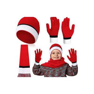 Yearntown 3 Pieces Winter Cartoon Animation Knit Scarf Hat and Gloves Set Winter Neckerchief Movie Character Cosplay Costume Accessory Anime Gift
