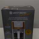 West Bend Timeless 12-Cup Programmable Coffee Maker with Brew Strength Selector for Hot and Iced Coffee, Includes 1-4 Cup Brew Option and Permanent Filter