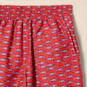 Amazon Essentials Boy's Quick Dry Swimming Board Shorts Swim Trunks (Medium, Lilac Red Crocodiles)