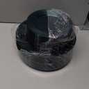 FLOWERCAT 100PCS Clear Blue Plastic Plates - Heavy Duty Plastic Plates Disposable -Straw hat plate for Summer party &Wedding - Serve for 50Guests party(10inch & 7inch)(Mediterranean Blue)