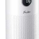 FreAire Air Purifiers for Home Large Room Covers up to 1800Ft, VisionAir 20dB Sleep Mode for Bedroom, with Real-Time AQI & PM2.5 Display, 360Intake&Outlet Air Cleaner Pet-Friendly HEPA, HAP606, White