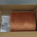 GO&SO Large Lampshade Replacement,Burnt Orange Velvet Drum Lamp Shades Set of 116" Top x 16" Bottom x 10" High(Spider) Modern Fabric Lampshade for Floor Lamps,Table Lamp Assembly Require