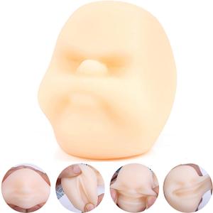 Funny Human Face Emotion Balls,Fidget Toys Stress Relief Squeeze Ball Stress Toys for Kids and Adults,Sensory Toys for Autism (White, Sulkiness)