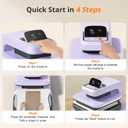HTVRONT Auto Heat Press 2 - Heat Press Machine for T Shirts with Adjustable Pressure & Higher Heating Height, Heats Up Fast & Evenly Heat Press 15x15 for HTV, Sublimation, Heat Transfer Projects