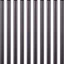 3/4 x 18 Black Malleable Steel Nipples Fitting, 3/4 Inches Threaded Pipe Nipples, DIY Steampunk Industrial Vintage Style, 10 Pack.