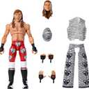 Mattel WWE Ultimate Edition Action Figure & Accessories Set, Shawn Michaels 6-inch Collectible with Swappable Heads & Hands, 30 Articulation Points