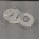 TNJPSEK 3 Pcs Plumbing Wall Cover Plate, Split Flange Self Adhesive Escutcheon for Dia Less 51mm/2in Water Pipe Round Hole Floor Ceiling Faucet Toilet Kitchen Decorative (White)