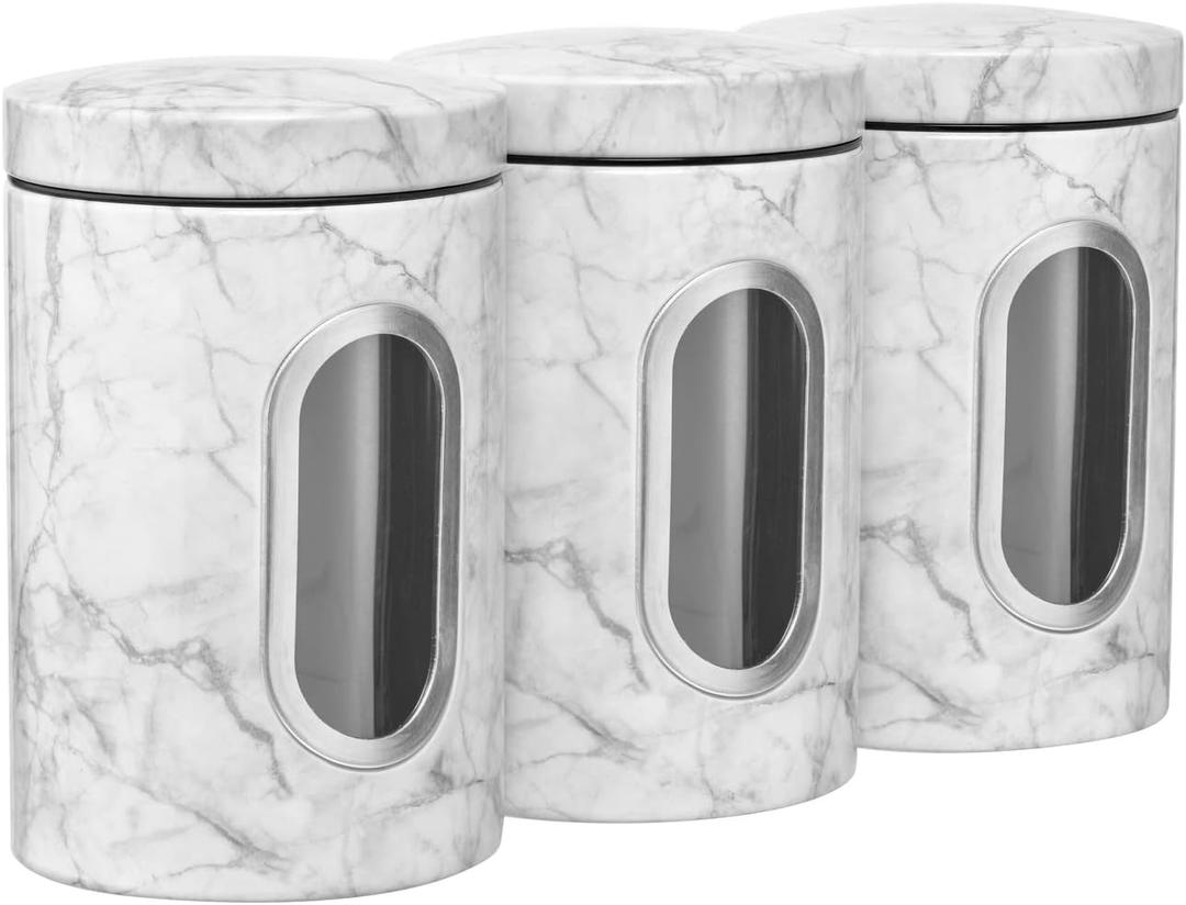 W Home Food Storage, Large, White/Black