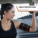 Bicep Tendonitis Brace for Pain Relief, Upper Arm Compression Sleeve for Men and Women, Bicep Compression Sleeve for Muscle Strain (Gray, Small)