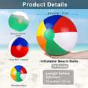 Elcoho 48 Pieces Pool and Beach Party Favors Inflatable Beach Balls Sunglasses for Adults Pool Party Supplies Summer Water Fun Toys for Beach Park Backyard Summer Party
