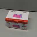 IDAODAN Electric Balloon Pump, Portable Electric Balloon Blower Machine Balloon Air Pump Dual Nozzle Rose Red 110V 600W Balloon Inflator for Party Decorations