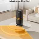 Pelonis 1500w Electric Space Heater for Indoor Use with Thermostat, Oscillation and Remote  Portable Ceramic Heater for Bedroom, Home and for Office Under Desk