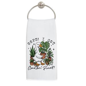 LADOCK Funny Plant Gifts Kitchen Towels, Plant Lover Mom Lady Gifts Hand Towels for Bathroom Decor, Gardener Gardening Farmer Gifts Dish Tea Towels for Kitchen Decor, 16x24 Inch