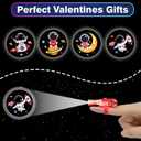 28 Pack Valentines Day Gifts for Kids ,Space LED Finger Lights with Valentine Cards Exchange Gifts School Classroom Prizes Valentines Day Gifts for Kids Boy Girl Valentine Party Favors