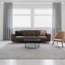 Hei!Dear 2 Pack Blackout Curtain Rod for Windows 48 to 84 inch (4-7Ft), Wrap Around Room Darkening Curtain Rods, 5/8" Samll Adjustable Modern Decorative Window rod,White