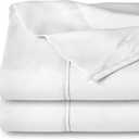 Bare Home Extra Long Flat Sheet - Premium 1800 Ultra-Soft Top Sheet - Hotel Luxury - Double Brushed - Easy Care - 2 Flat Sheets Only (Twin/Twin XL - 2 Pack, White)