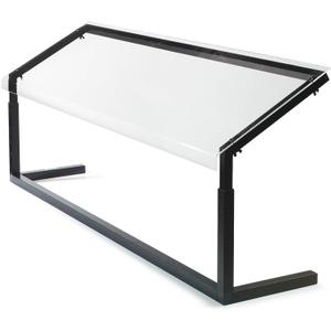 Carlisle FoodService Products Buffet Bar Adjustable Sneeze Guard for Catering, Buffets, Restaurants, Plastic, 48 x 12.44 x 32 Inches, Black