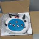 Christmas Village Ice Rink, Colorful Lighted Animated Musical Winter Snow Village Indoor Decorations for Home Tabletop Gift