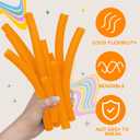 Frienda 5/8 Inch x 40 ft Orange Foam Noodles for Crafts Versatile Pool Noodles Foam Tubes Cylinder Rods for Modeling, DIY Arts and Crafts Supplies