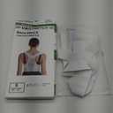 Posture Corrector for Women,Upper Back Pain Support,Slim & Adjustable Shoulder Brace - Back Brace for Back Pain Relief,Chest Pain Relief,White,Small