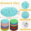 Tinideya 36 Pcs Round Floor Pillows 15.7 Inch Flexible Seating Pillows Chair Floor Cushions Reading Cushions for Kids Adults Classroom Home School Playing Supplies,18 Colors(Colorful)