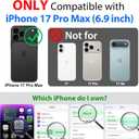 SPORTLINK for iPhone 17 Pro Max Case, IP68 Waterproof Military Protective Full Body Heavy Duty Shockproof 360 Sealed Dustproof with Camera Screen Protector Phone Cover for iPhone 17 Pro Max 6.9" Black