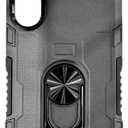 CANSHN Designed for Samsung Galaxy S24 Plus Case [Full Camera Protection] Shockproof Protective Phone Cover 6.7 Inch - Black