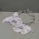 LED Light-Up Halloween Ghost Wreath, 12 Glowing White Ghost Garland, Halloween Ghost Wreath, Spooky Indoor & Outdoor Hanging Decoration for Front Door, Wall, Party