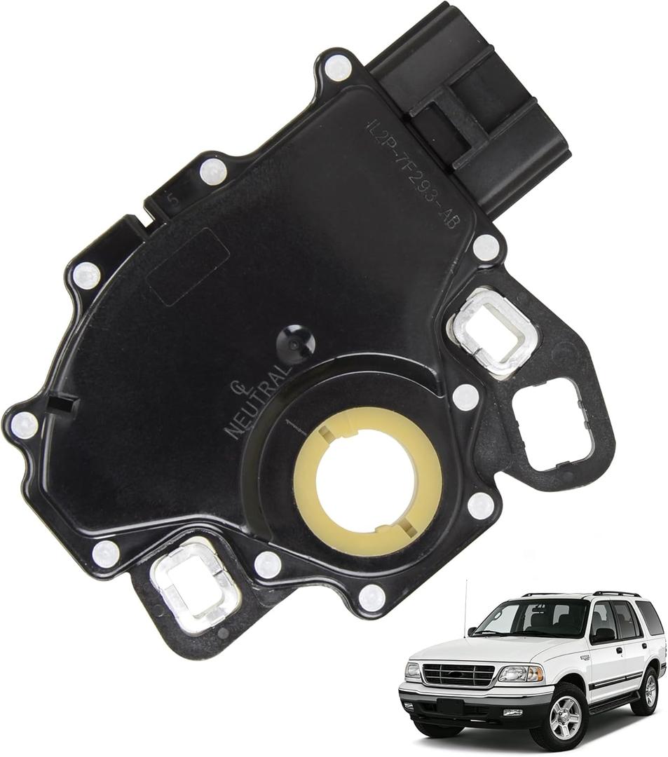 Transmission Neutral Safety Switch F7LZ7F293AA Compatible with Ford E150 E250 E350 F150 F250 Ranger Explorer Expedition Lincoln Mark LT Mazda B2300 B3000 Replace OE 5L2Z7F293AA 1L2Z7F293AA