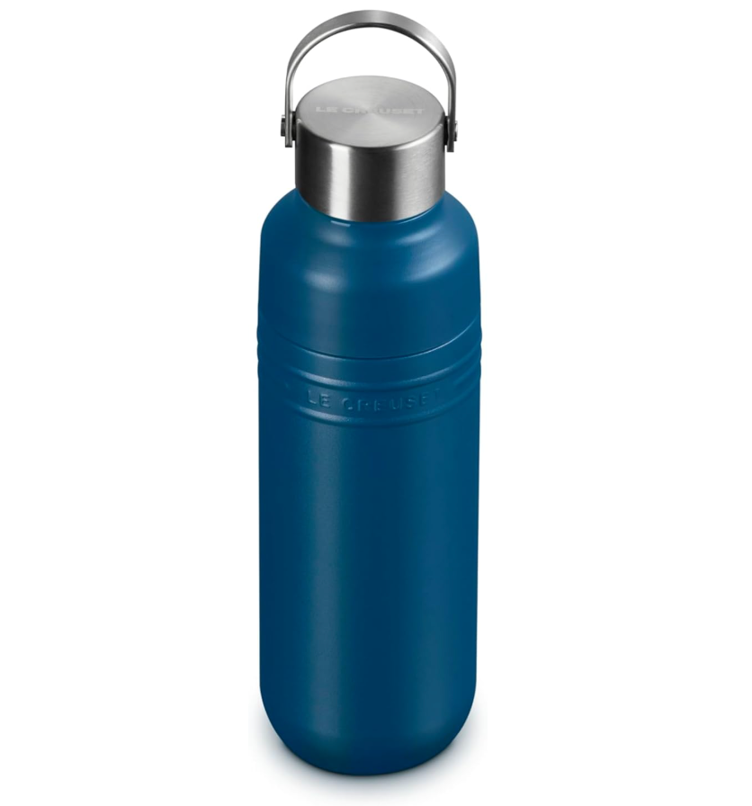 Le Creuset Stainless Steel On The Go Water Bottle, 16 oz., Deep Teal