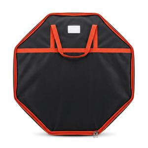 Covermates Keepsakes Deluxe Wreath Storage Bag – Heavy-Duty Polyester with Buckle Strap & Structured Interior – Protective Holiday Organizer with Handles, D-Ring & Label Window, Black