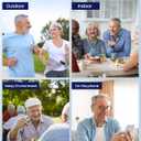 Hearing Aids for Seniors - Hearing Aid Rechargeable for Hearing Loss with Intelligent Noise Reduction,Invisible Audien Hearing Amplifier with Volume Control and Portable Charging Case-Black