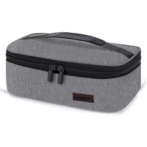 Gloppie Small Lunch Bag, Mini Lunch Box for Adults & Kids - CPC Certified, Food-Grade Lining | Portable Cooler for Work, School, Travel, (Grey) (Gray)