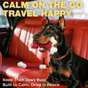 Tough Dog Toys, Toys for Aggressive Chewers Large Breed, Chew Dogs, Bone Toy Nylon Dogs Almost Indestructible (1 Count, Red)