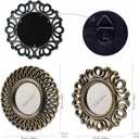 BONNYCO Wall Mirrors Pack of 3, Round Gold Mirrors for Home Decor Bedroom and Living Room. Espejos Decorativos de Pared Sala Dormitorio, Circle Wall Decor Minimalist Vintage Chic. Gifts for Women Mums