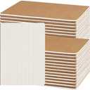 50 Pack A5 Kraft Notebooks Bulk, 8.15x5.5 Inches Graph Paper Journaling Notebooks, Notebooks for Work, Composition Notebooks for School, Journal Notebooks for Office, 60 Pages