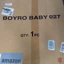 Boyro Baby Baby Walker, 5-in-1 Baby Walkers for Boys and Girls 6-12 Months with Bouncer, Removable Footrest, Feeding Tray & Music, Foldable & Adjustable Activity Walker for 6-18 Months Toddler Infant