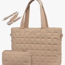 LOVEVOOK Tote Bag for Women, Large Puffer Tote Bag with Zipper Quilted Light Work Bag