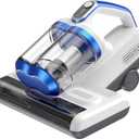 Mattress Vacuum Cleaner, 16Kpa Bed Vacuum Cleaner with 253.7nm UV-C Light, 30000 RPM/Min Dual Brushroll Rotation & Ultrasonic Tech, 10'' Dual Widened Suction Port, 500W Corded