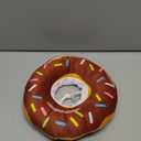 Cat Cone Collar Soft, Adjustable Cat Recovery Collars Spay Cone to Stop Licking, Cute Donut E Collar After Surgery, Wound Healing Elizabethan Collar for Kittens (Donut Brown, Small)