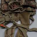 Hunting Fanny Pack for Men, Camo Waist Pack for Hunter, Fanny Hunting Backpack with Rifle & Bow Holder