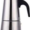 kkhouse Stainless Steel Coffee Pot Mocha Espresso Latte Percolator Stove Coffee Maker Pot Percolator Drink Tool Cafetiere Latte Stovetop (100ml)