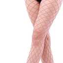 Fishnet Stockings Thigh High Wide Fishnet Tights For Women