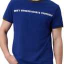 Mega Tshop Men's Cotton Short Sleeve Shirts Color Block Graphic Tee (XXL)