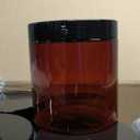 Tanlade 24 Pcs 16 oz Amber Plastic Jars with Lids Round Cosmetic Containers Leak Proof Refillable Empty Containers for Creams Lotion Body Butter Oil Ointments Powders Beauty Products Travel Storage