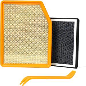 Engine Air Filter&Cabin Air Filter Combo-Compatible with Chevy Silverado 1500 2019-2026,Silverado 2500 HD/3500 HD 2020-2026,Tahoe 2021-2026/GMC Sierra 1500 2019-2026