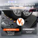 VEVOR Rubber Curb Ramp 5" Rise Height 2 Pack, Heavy-Duty 33069 lbs/15 T Capacity Threshold Ramps, Rubber Driveway Ramps for Cars, Carts, Dollies, Motorcycle, Bikes, Wheelchairs