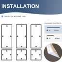 NeatiEase Peel and Stick Wall Molding Kit 6-Frame Premade, Ready-to-Assemble Wall Moulding Panel Frame, Self Adhesive Wainscoting Panels, Accent Molding Trim for Interior Walls Home Decor (Style 1), 54"x24"